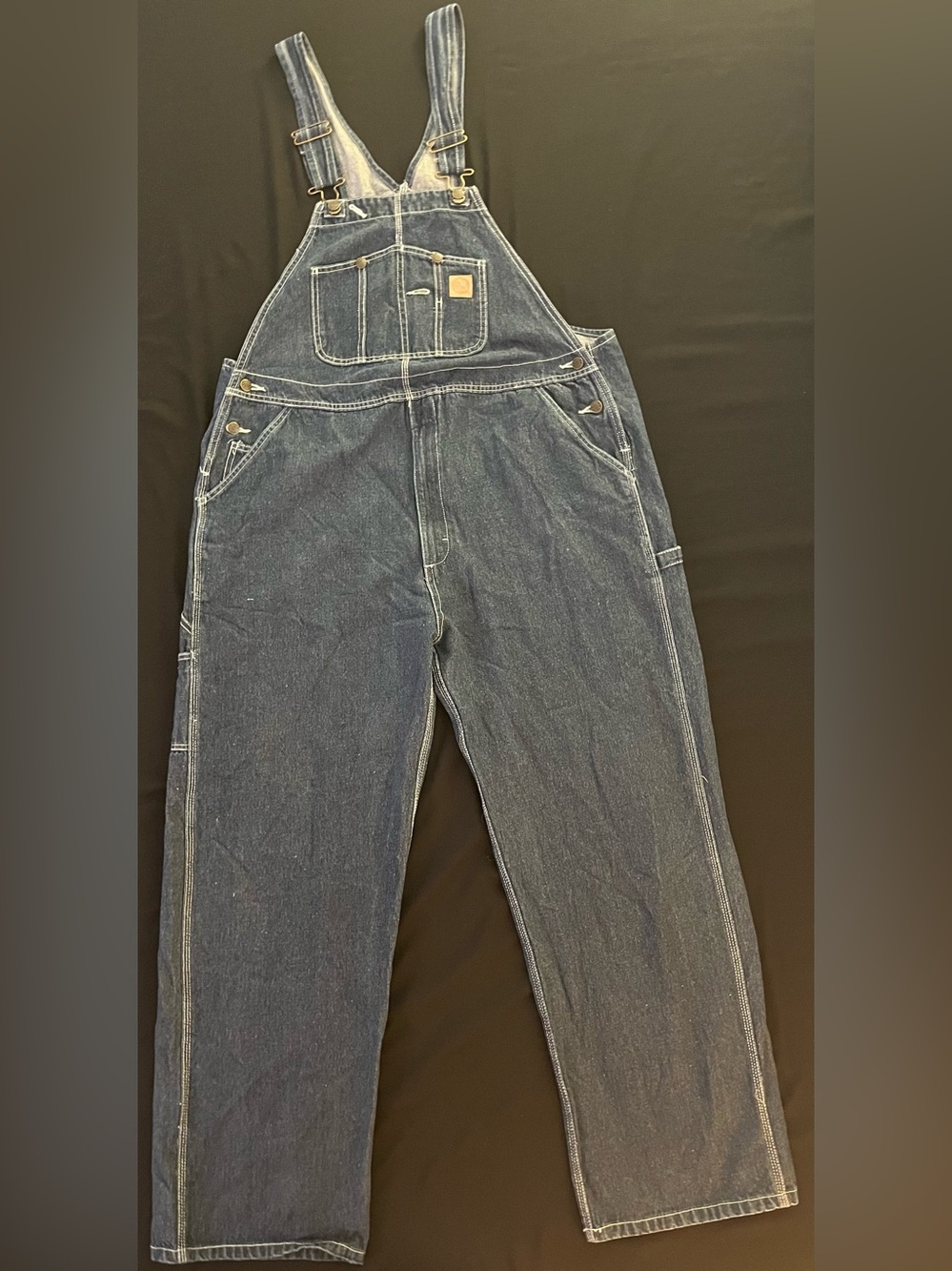 Berne Men's Heritage Denim Bib Overalls B1212DN Dark Wash Workwear NWOT 40x34